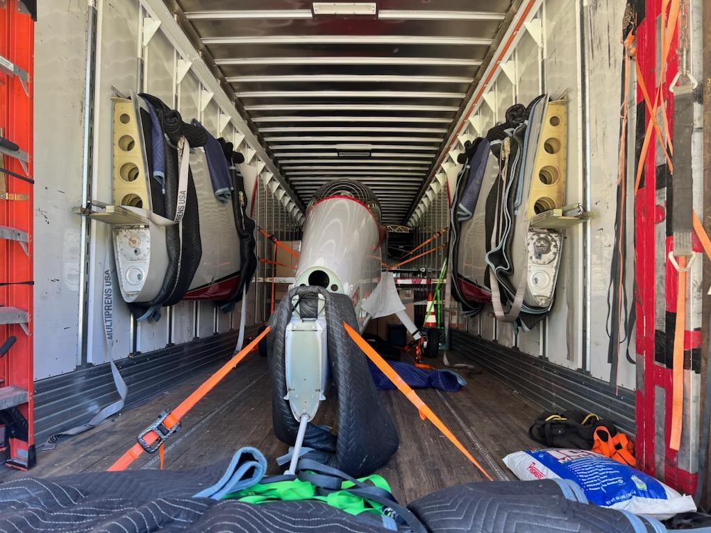 Customer receiving their aircraft kit